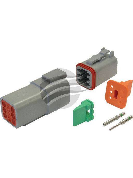 Deutsch Dt Series 6 Way Connector Kit [ref Narva 57426BL] DT6-1 Deutsch - Micks Gone Bush