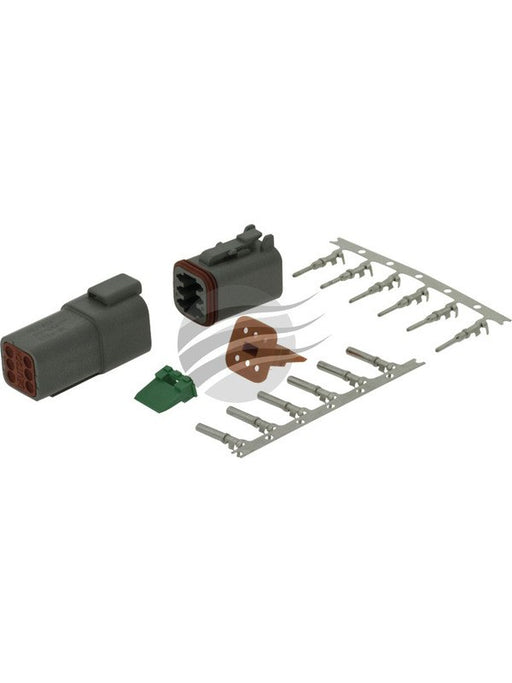 Deutsch Dt Series 6 Way Connector Kit Incl F Crimp Terminals And Wedges DT6 Weatherproof Connectors Deutsch - Micks Gone Bush