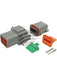 Deutsch Dt Series 8 Way Connector Kit Incl Green Band Terminals & Wedges DT8-1 Deutsch - Micks Gone Bush