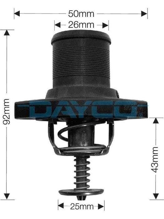 Dayco Thermostat Housing 89C DT94G Water Neck & Thermostat Housings Dayco - Micks Gone Bush