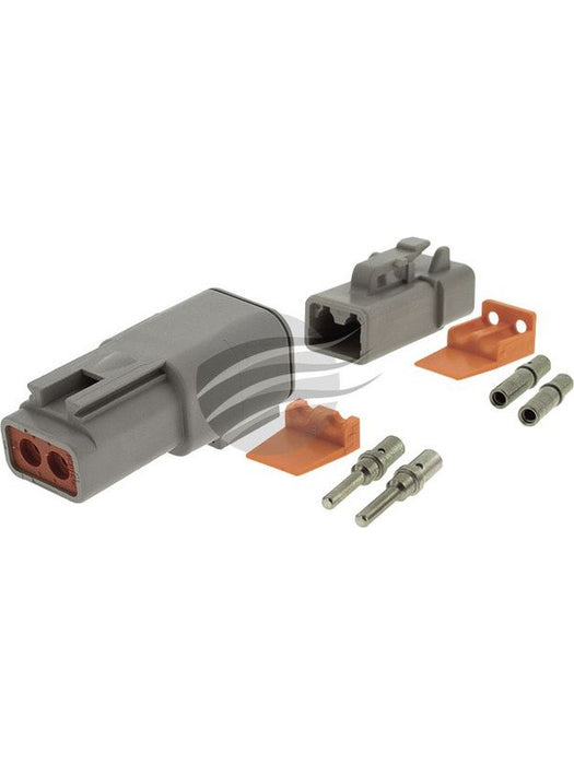 Deutsch Dtp Series 2 Way Connector Kit Incl Terminals And Wedges DTP2-1 Deutsch - Micks Gone Bush