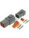 Deutsch Dtp Series 4 Way Connector Kit Incl Terminals And Wedges DTP4-1 Deutsch - Micks Gone Bush