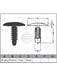 Jaylec Pack 10 Automotive Fastener Universal Black Plastic EAF0010-10 Fasteners Jaylec - Micks Gone Bush