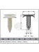Jaylec Pack 100 Automotive Fastener Universal White Plastic EAF0014-100 Fasteners Jaylec - Micks Gone Bush