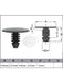 Jaylec Pack 10 Automotive Fastener Universal Black Plastic EAF0026-10 Fasteners Jaylec - Micks Gone Bush