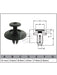 Jaylec Pack 10 Automotive Fastener For Mazda Black Plastic EAF0030-10 Fasteners Jaylec - Micks Gone Bush