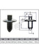 Jaylec Pack 10 Automotive Fastener For Nissan Black Plastic EAF0031-10 Fasteners Jaylec - Micks Gone Bush
