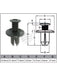 Jaylec Pack 10 Automotive Fastener Ford Black Plastic EAF0033-10 Fasteners Jaylec - Micks Gone Bush