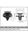 Jaylec Pack 10 Automotive Fastener For Toyota Black Plastic EAF0041-10 Fasteners Jaylec - Micks Gone Bush