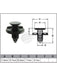 Jaylec Pack 10 Automotive Fastener For Nissan Black Plastic EAF0042-10 Fasteners Jaylec - Micks Gone Bush