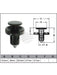 Jaylec Pack 10 Automotive Fastener Universal Black Plastic EAF0043-10 Fasteners Jaylec - Micks Gone Bush