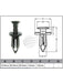Jaylec Pack 10 Automotive Fastener Gm Black Plastic EAF0058-10 Fasteners Jaylec - Micks Gone Bush