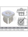 Jaylec Pack 10 Automotive Fastener Universal White Plastic EAF0156-10 Fasteners Jaylec - Micks Gone Bush
