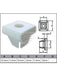 Jaylec Pack 100 Automotive Fastener Universal White Plastic EAF0169-100 Fasteners Jaylec - Micks Gone Bush