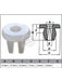 Jaylec Pack 10 Automotive Fastener Universal White Plastic EAF0170-10 Fasteners Jaylec - Micks Gone Bush
