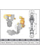 Jaylec Pack 100 Automotive Fastener Universal White Plastic EAF0190-100 Fasteners Jaylec - Micks Gone Bush