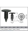 Jaylec Pack 10 Automotive Fastener Universal Black Plastic EAF0360-10 Fasteners Jaylec - Micks Gone Bush