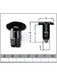Jaylec Pack 10 Automotive Fastener Universal Black Plastic EAF0368-10 Fasteners Jaylec - Micks Gone Bush