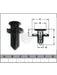 Jaylec Pack 10 Automotive Fastener Universal Black Plastic EAF0481-10 Fasteners Jaylec - Micks Gone Bush