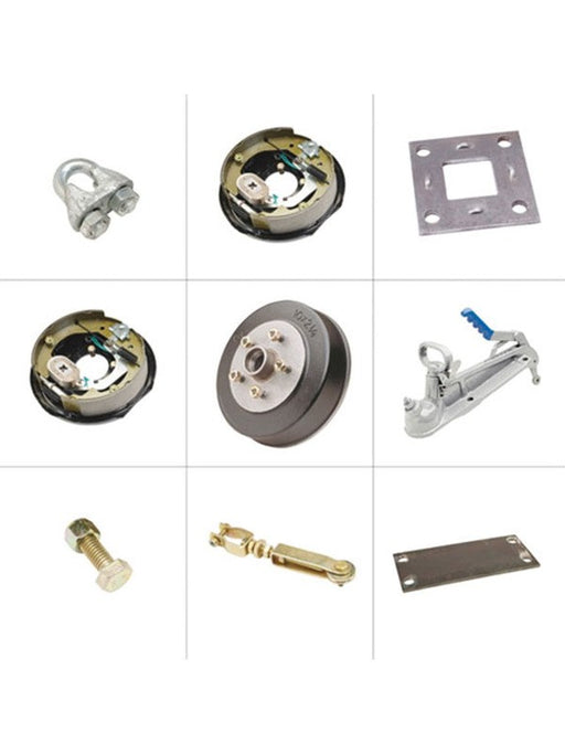 ARK 10" Electric Drum Brake Kit For Ford with Ford Bearings 45mm EBK45FD Electric Drum Brake Kit ARK - Micks Gone Bush