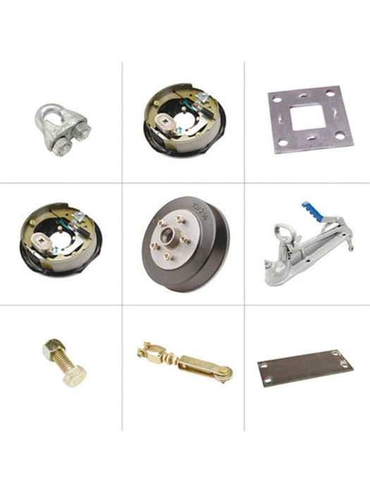ARK 10" Electric Drum Brake Kit For Ford with Ford Bearings 45mm EBK45FD Electric Drum Brake Kit ARK - Micks Gone Bush
