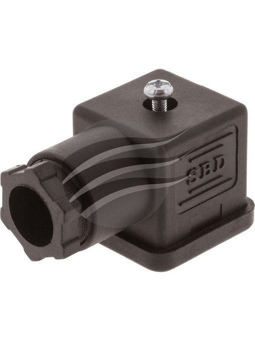 Jaylec Din Connector Square Type "A" 2 Pole With Common Earth, Black ECH0151 Wire Connectors Jaylec - Micks Gone Bush