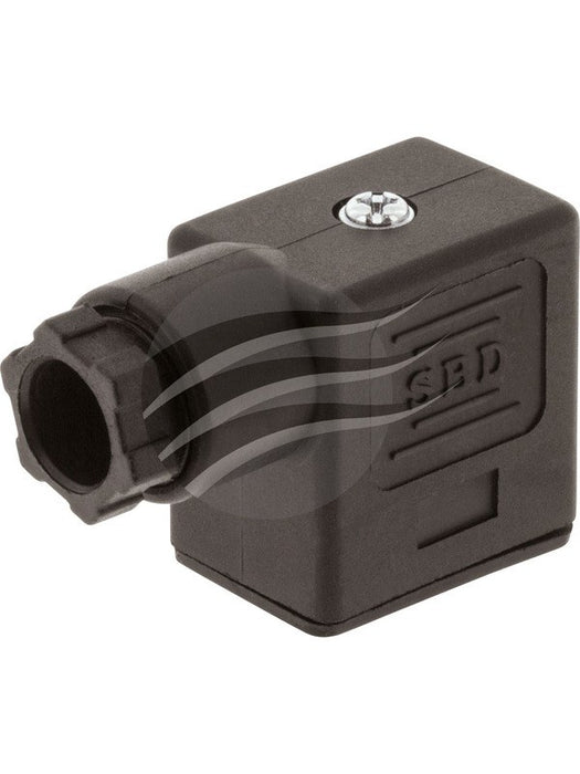Jaylec Din Connector Rect Type "B" 2 Pole With Common Earth, Black ECH0152 Wire Connectors Jaylec - Micks Gone Bush