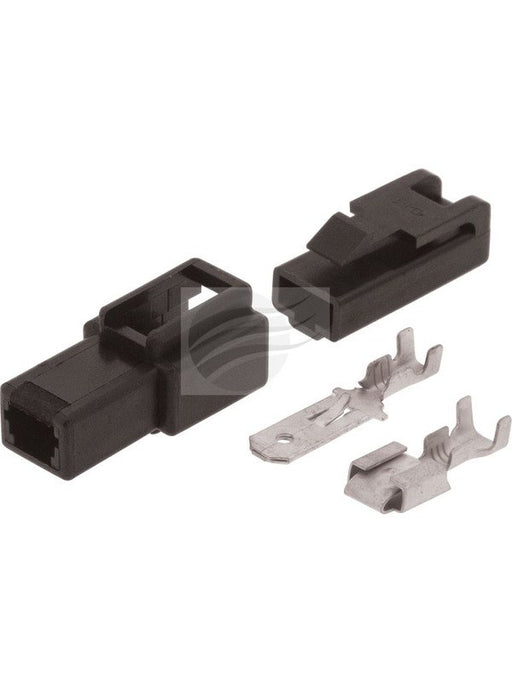 Jaylec Pack 1 Qc Connector Housing Kit 1 Pole Black Male & Female ECH1250B Wiring Connector Replacement Parts Jaylec - Micks Gone Bush