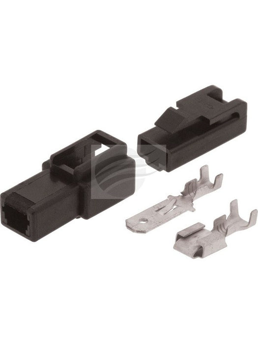 Jaylec Pack 1 Qc Connector Housing Kit 1 Pole Black Male & Female ECH1250B Wiring Connector Replacement Parts Jaylec - Micks Gone Bush