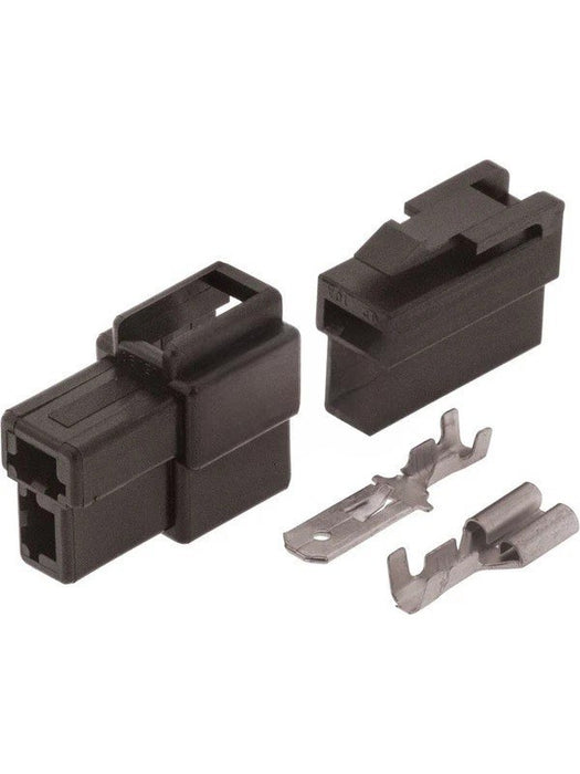 Jaylec Pack 1 Qc Connector Housing Kit 2 Pole Black Male & Female ECH2250B Wiring Connector Replacement Parts Jaylec - Micks Gone Bush