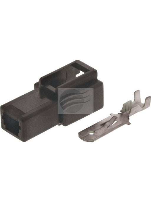 Jaylec Pack 10 Qc Connector Housing & Terminals Male 1 Way Black ECH3125B Wiring Connector Replacement Parts Jaylec - Micks Gone Bush