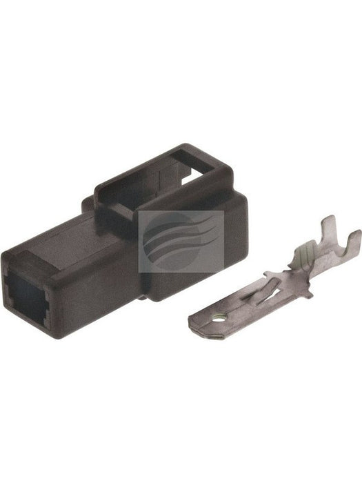 Jaylec Pack 10 Qc Connector Housing & Terminals Male 1 Way Black ECH3125B Wiring Connector Replacement Parts Jaylec - Micks Gone Bush