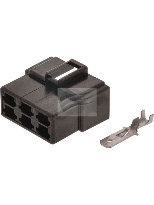 Jaylec Pack 10 Qc Connector Housing & Terminals - Male 6 Way Black ECH3625B Wiring Connector Replacement Parts Jaylec - Micks Gone Bush