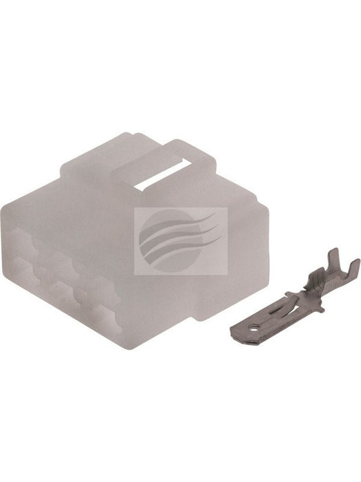 Jaylec Pack 10 Qc Connector Housing w/ Terminals Male 6 Way w/ Locking ECH3625 Wiring Connector Replacement Parts Jaylec - Micks Gone Bush