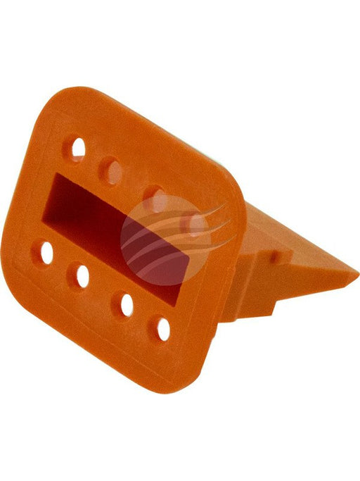Deutsch Pack 50 Dt Series 8 Way Orange Wedge Socket Retainer ECH3868-W50 Deutsch - Micks Gone Bush