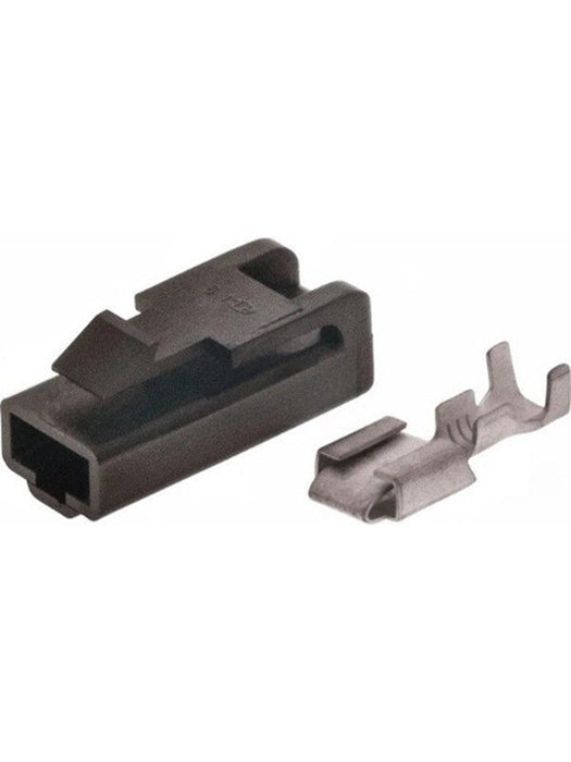 Jaylec Pack 10 Qc Connector Housing & Terminals Female 1 Way Black ECH4125B Wiring Connector Replacement Parts Jaylec - Micks Gone Bush