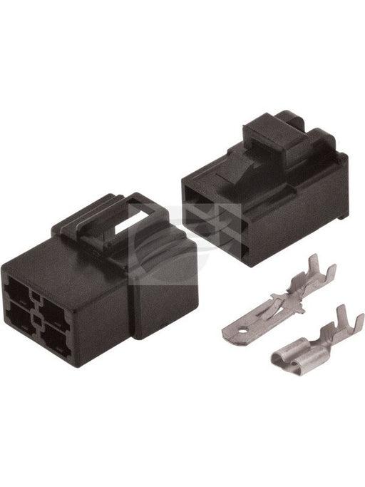 Jaylec Pack 1 Qc Connector Housing Kit 4 Pole Black Male & Female ECH4250B Wiring Connector Replacement Parts Jaylec - Micks Gone Bush