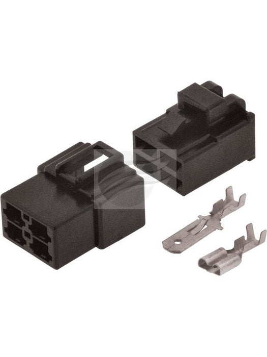 Jaylec Pack 1 Qc Connector Housing Kit 4 Pole Black Male & Female ECH4250B Wiring Connector Replacement Parts Jaylec - Micks Gone Bush