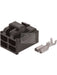 Jaylec Pack 10 Qc Connector Housing & Terminals Female 4 Way Black ECH4425B Wiring Connector Replacement Parts Jaylec - Micks Gone Bush