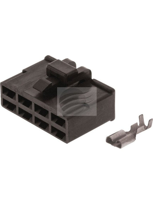 Jaylec Pack 10 Qc Connector Housing & Terminals Female 8 Way Black ECH4825B Wiring Connector Replacement Parts Jaylec - Micks Gone Bush