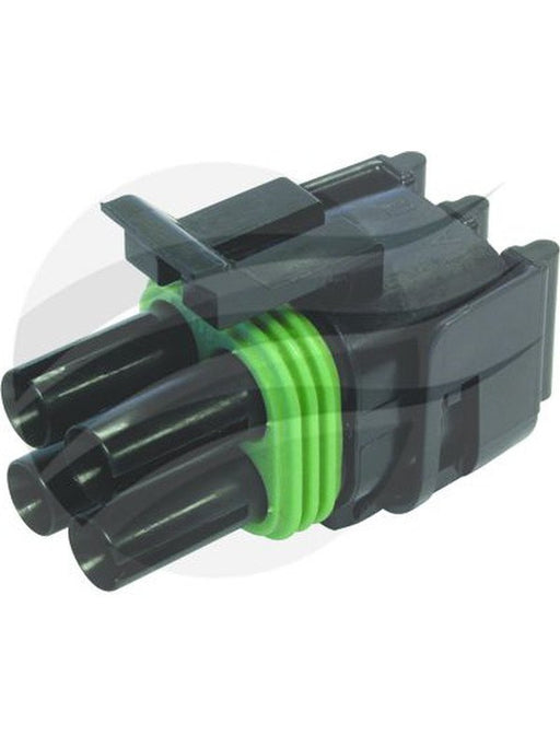 Delphi Pack 5 Connector Housing 4 Way Female Weatherpack Square Use ECH5798 Wiring Connector Replacement Parts Delphi - Micks Gone Bush
