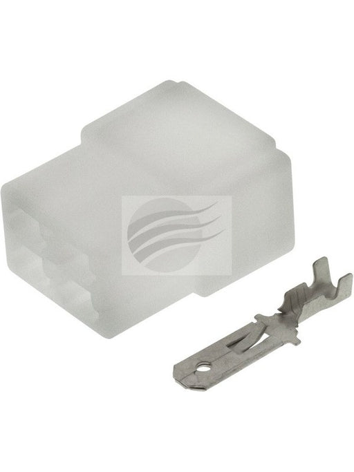 Jaylec Pack 10 Qc Connector Housing w/ Terminals Male 4 Way No Locking ECH6004 Wiring Connector Replacement Parts Jaylec - Micks Gone Bush