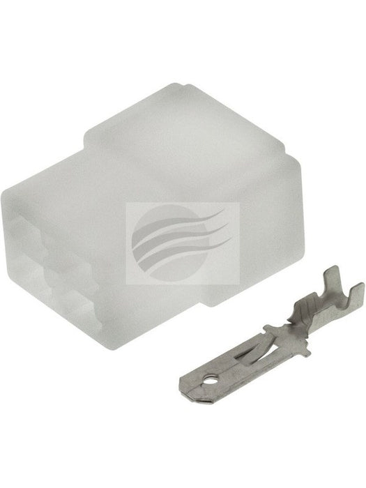 Jaylec Pack 10 Qc Connector Housing w/ Terminals Male 4 Way No Locking ECH6004 Wiring Connector Replacement Parts Jaylec - Micks Gone Bush