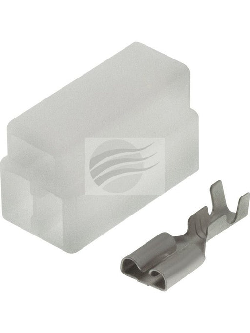 Jaylec Pck 10 Qc Connector Housing w/ Terminals Female 3 Way No Locking ECH6013 Wiring Connector Replacement Parts Jaylec - Micks Gone Bush