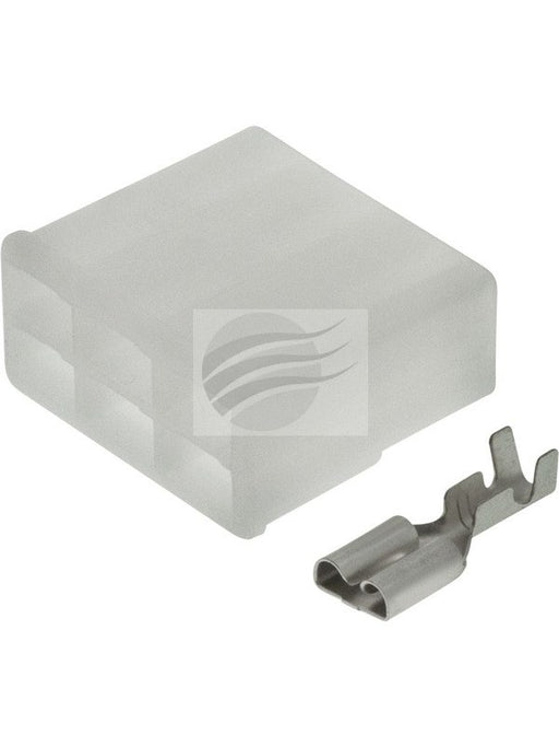 Jaylec Pck 10 Qc Connector Housing w/ Terminals Female 6 Way No Locking ECH6016 Wiring Connector Replacement Parts Jaylec - Micks Gone Bush