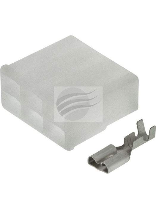 Jaylec Pck 10 Qc Connector Housing w/ Terminals Female 6 Way No Locking ECH6016 Wiring Connector Replacement Parts Jaylec - Micks Gone Bush