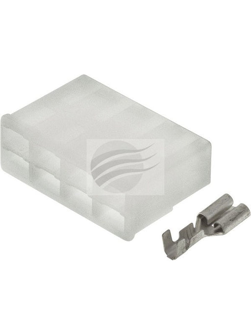 Jaylec Pck 10 Qc Connector Housing w/ Terminals Female 8 Way No Locking ECH6018 Wiring Connector Replacement Parts Jaylec - Micks Gone Bush