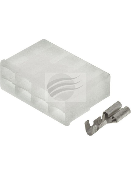 Jaylec Pck 10 Qc Connector Housing w/ Terminals Female 8 Way No Locking ECH6018 Wiring Connector Replacement Parts Jaylec - Micks Gone Bush