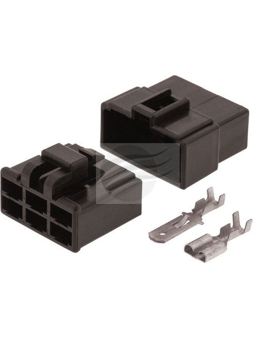 Jaylec Pack 1 Qc Connector Housing Kit 6 Pole Black Male & Female ECH6250B Wiring Connector Replacement Parts Jaylec - Micks Gone Bush