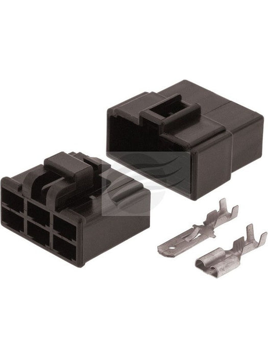 Jaylec Pack 1 Qc Connector Housing Kit 6 Pole Black Male & Female ECH6250B Wiring Connector Replacement Parts Jaylec - Micks Gone Bush